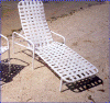 Chaise lounge strap chair